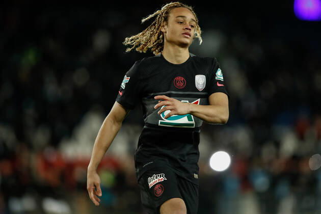 Xavi Simons (Paris Saint Germain) rate son tir au but FOOTBALL : 8e finale de la Coupe de France - PSG vs OGC Nice - 31 01 2022 AurelienMorissard Panoramic