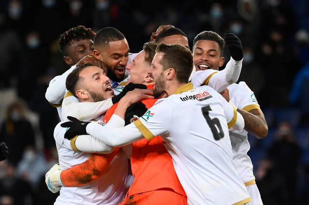 OGC Nice defeats Paris Saint Germain in a penalty shootout at the Parc des Princes in the 8th round of the French Cup on January 31, 2022. JulienxMattiax xLexPictorium LePictorium_0258816