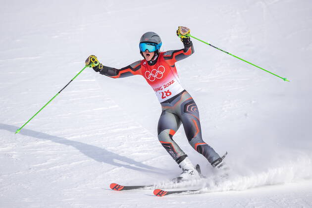 07.02.2022, National Alpine Ski Centre, Yanqing, CHN, Olympische Winterspiele, Peking 2022, Ski Alpin, Riesenslalom, Damen, im Bild Thea Louise Stjernesund (NOR) Thea Louise Stjernesund of Norway during women s Giant Slalom Competition for the Winter Olympic Games, Olympische Spiele, Olympia, OS Beijing 2022. National Alpine Ski Centre in Yanqing, China on 2022 02 07. Expa Yanqing