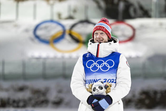 220208 Johannes Thingnes Bo of Norway after competing in men s biathlon 20 km individual during day 4 of the 2022 Winter Olympics on February 8, 2022 in Zhangjiakou. Photo: Vegard Grott BILDBYRAN kod VG VG0230 bbeng skidskytte biathlon skiskyting Olympic Games, Olympische Spiele, Olympia, OS olympics winter olympics os ol olympiska spel vinter-os olympiske leker peking peking 2022 beijing 2022 beijing 2022 olympic games beijing 2022 winter olympic games peking-os beijing-ol vinter-ol norge Copyright: VEGARDxGRoTT BB220208VG051