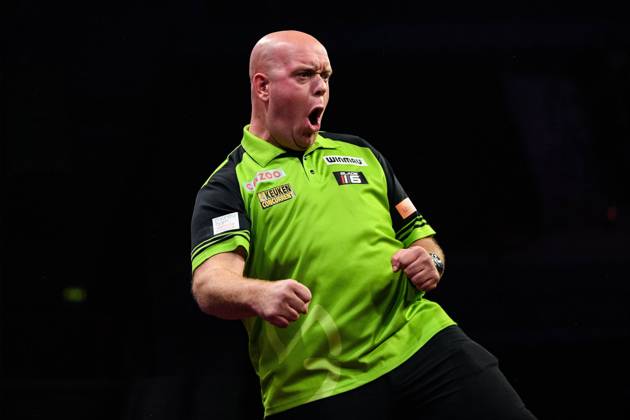 Bilder des Jahres 2022, Sport 02 Februar Sport Themen der Woche KW06 Sport Bilder des Tages Darts Cazoo Premier League Michael Van Gerwen during the Cazoo Premier League darts at M & S Bank Arena, Liverpool, United Kingdom on 10 February 2022. Liverpool M & S Bank Arena Merseyside United Kingdom Editorial use only , Copyright: xPhilipxBryanx PSI-14618-0043