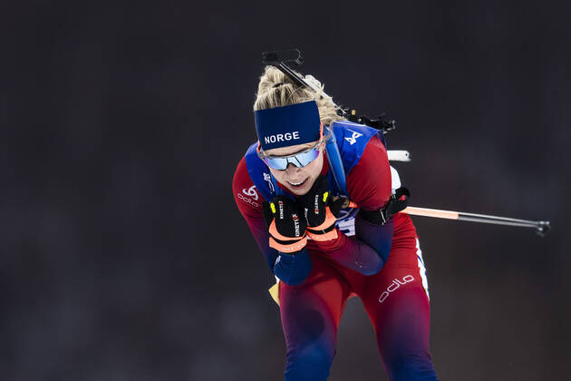 Bilder des Jahres 2022, Sport 02 Februar Sport Themen der Woche KW06 Sport Bilder des Tages 220211 Tiril Eckhoff of Norway competes in women s biathlon 7,5 km sprint during day 7 of the 2022 Winter Olympics on February 11, 2022 in Zhangjiakou. Photo: Vegard Grott BILDBYRAN kod VG VG0237 bbeng skidskytte biathlon skiskyting Olympic Games, Olympische Spiele, Olympia, OS olympics winter olympics os ol olympiska spel vinter-os olympiske leker peking peking 2022 beijing 2022 beijing 2022 olympic games beijing 2022 winter olympic games peking-os beijing-ol vinter-ol dam norge Copyright: VEGARDxGRoTT BB220211VG057