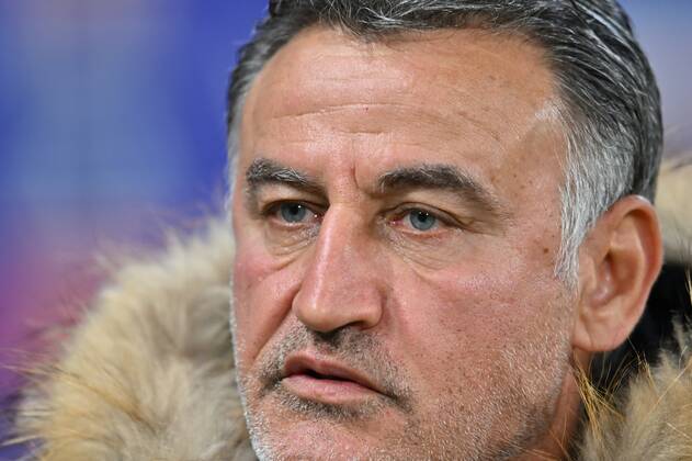 Christophe Galtier (entraineur nice) FOOTBALL: Olympique Lyonnais vs OGC Nice - Ligue 1 - 12 02 2022 FredericChambert Panoramic