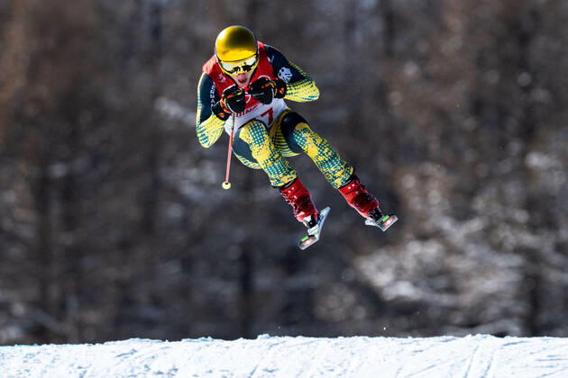 Sport Bilder des Tages 220218 Daniel Bohnacker of Germany competes in men s ski cross seeding during day 14 of the 2022 Winter Olympics on February 18, 2022 in Zhangjiakou. Photo: Joel Marklund BILDBYRAN kod JM JM0292 bbeng freestyle skiing skicross ski cross Olympic Games, Olympische Spiele, Olympia, OS olympics winter olympics os ol olympiska spel vinter-os olympiske leker peking peking 2022 beijing 2022 beijing 2022 olympic games beijing 2022 winter olympic games peking-os beijing-ol vinter-ol Copyright: JOELxMARKLUND BB220218JM012