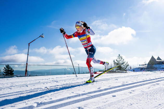 Bilder des Jahres 2022, Sport 03 März Sport Themen der Woche KW09 Sport Bilder des Tages 220305 Therese Johaug of Norway competes in the women?s 30 km classic technique mass start during the FIS Cross-Country World Cup on March 5, 2022 in Oslo. Photo: Jon Olav Nesvold BILDBYRAN COP 217 JE0048 skidor cross-country skiing langrenn fis world cup oslo holmenkollen women s 30 km bbeng classic Norge Norway Copyright: JONxOLAVxNESVOLD BB220305JE033