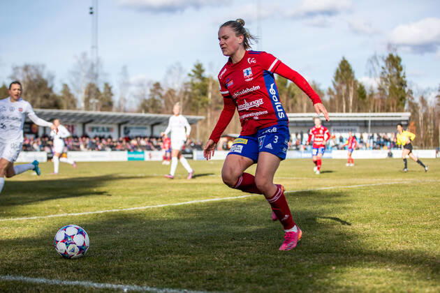 220403 Vittsjös Julia Tunturi under fotbollsmatchen i Damallsvenskan mellan Vittsjö och FC Rosengard den 3 april 2022 i Vittsjö. Copyright: MATHILDAxAHLBERG BB220403BB599
