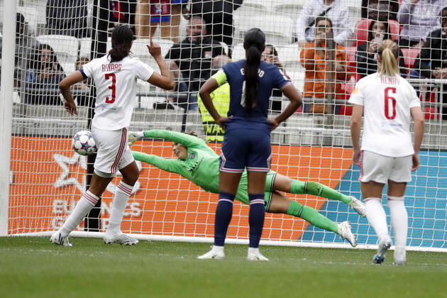Renard wendie OL FOOTBALL : Olympique Lyonnais (OL) vs Paris Saint Germain (PSG) - femmes - seniors - Champions league 2022 2023 - demi finale - Lyon - 24 04 2022 StephanePillaud Panoramic