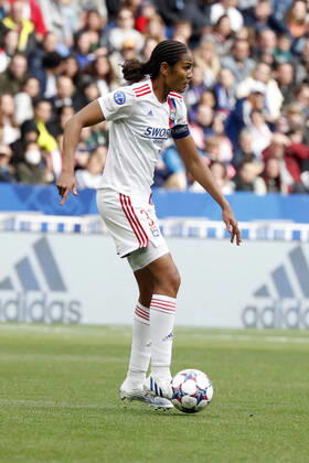 Renard wendie OL FOOTBALL : Olympique Lyonnais (OL) vs Paris Saint Germain (PSG) - femmes - seniors - Champions league 2022 2023 - demi finale - Lyon - 24 04 2022 StephanePillaud Panoramic
