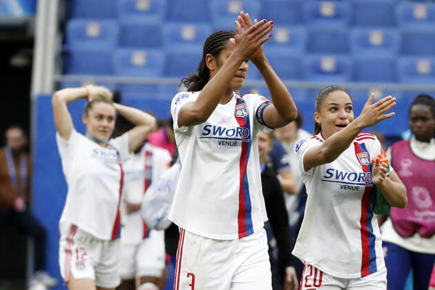 Renard wendie OL FOOTBALL : Olympique Lyonnais (OL) vs Paris Saint Germain (PSG) - femmes - seniors - Champions league 2022 2023 - demi finale - Lyon - 24 04 2022 StephanePillaud Panoramic