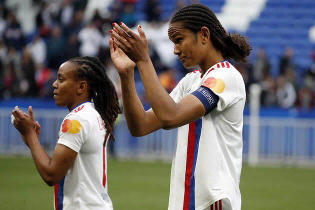 Renard wendie OL FOOTBALL : Olympique Lyonnais (OL) vs Paris Saint Germain (PSG) - femmes - seniors - Champions league 2022 2023 - demi finale - Lyon - 24 04 2022 StephanePillaud Panoramic