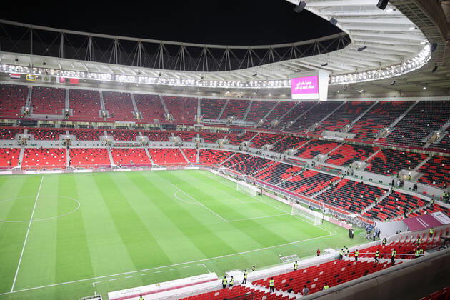 22.12.2021, Vorschau zur Fussball Weltmeisterschaft 2022 in Katar, VAE. Al Rayyan, Qatar, das FIFA-WM-Stadion: Ahmed bin Ali Stadion, während des FIFA Arab Cup Qatar in Al Rayyan, Qatar.