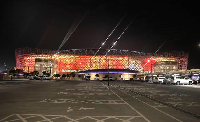 22.12.2021, Vorschau zur Fussball Weltmeisterschaft 2022 in Katar, VAE. Al Rayyan, Qatar, das FIFA-WM-Stadion: Ahmed bin Ali Stadion, während des FIFA Arab Cup Qatar in Al Rayyan, Qatar.