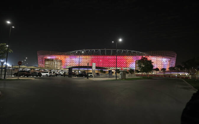 22.12.2021, Vorschau zur Fussball Weltmeisterschaft 2022 in Katar, VAE. Al Rayyan, Qatar, das FIFA-WM-Stadion: Ahmed bin Ali Stadion, während des FIFA Arab Cup Qatar in Al Rayyan, Qatar.
