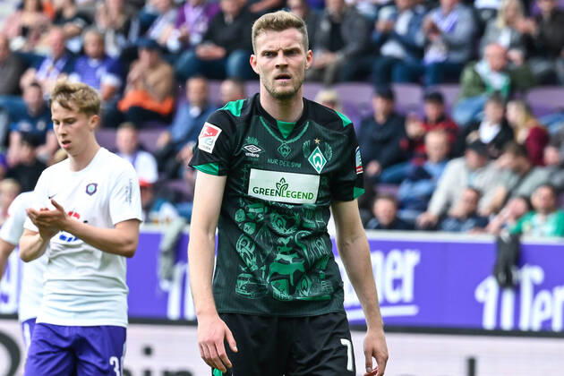 Fußball: 2. Bundesliga, Saison 2021 2022, 33. Spieltag, FC Erzgebirge Aue - SV Werder Bremen am 08.05.2022 in Erzgebirgsstadion in Aue-Bad Schlema. -TK- Bremens Marvin Ducksch schreit wütend. DFL REGULATIONS PROHIBIT ANY USE OF PHOTOGRAPHS AS IMAGE SEQUENCES AND OR QUASI-VIDEO. Copyright: xTeresaxKrögerx