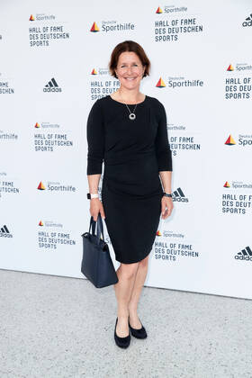 Uschi Disl bei der Verleihung der Goldenen Sportpyramide in der Telekom Hauptstadtrepräsentanz in Berlin. Copyright: Eventpress Golejewski 20.05.2022