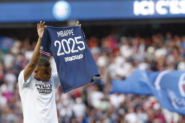 Bilder des Jahres 2022, Sport 05 Mai Sport Themen der Woche KW20 Sport Bilder des Tages Kylian Mbappe (PSG) FOOTBALL : Paris St Germain Vs FC Metz - Ligue 1 - 21 05 2022 MichaelBaucher Panoramic 
