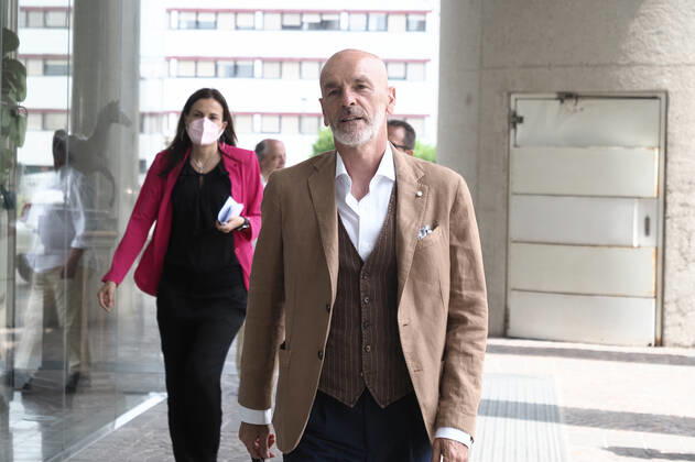 Photo Michele Nucci LaPresse May, 2022 - Bologna, Italy - news in the pic: Bulgarelli award for best Serie A coach (Stefano Pioli), best young Serie A footballer (Giacomo Raspadori) and best Serie A female coach (Gianpiero Piovani)  Copyright: xMichelexNucci LaPresse MICHELExNx