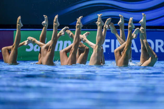Sport Themen der Woche KW25 Sport Bilder des Tages Team Italy ITA Highlight Routine Preliminary Artistic Swimming FINA 19th World Championships Budapest 2022 Budapest, Alfred Hajos Complex 23 06 22 Photo Andrea Masini Deepbluemedia Insidefoto AndreaXMasini