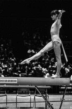 GYMNATICS Nadia Comanici Nadia Comanici (ROM) cometing at the 1976 American Cup New York Madison square Garden NY United States Copyright: xPaulxJxSutton Duomo PCNx GY7601_327016