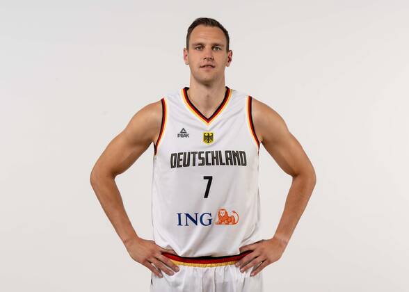 EuroBasket 2022, DBB - Kader Basketball Köln 08.08.2022 Deutsche Basketball Nationalmannschaft Herren Männer Kader für die Eurobasket 2022 Europameisterschaft Johannes Voigtmann (Deutschland, No.07)