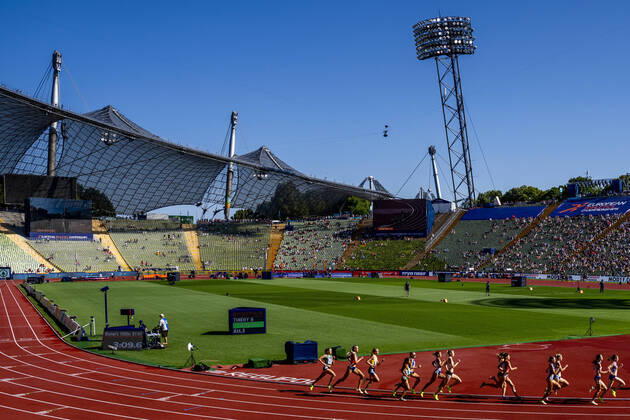 Athletics, European Championships in Munich Munich, Germany 20220816 Amalie Saeten under 1500 meters attempt in the European Athletics Championships in Munich 2022 at the Olympic Stadium in Germany Photo Javad Parsa NTB Munich Germany  Copyright: xJavadxParsax xNTBx EDITORIAL USE ONLY. RESTRICTED USE FOR BETTING COMPANIES