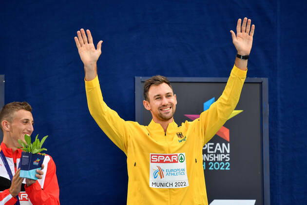 17.08.2022, xkaix, Leichtathletik European Championships, emspor, v.l. Niklas Karl ist Zehnkampf Europameister