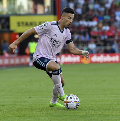 Bournemouth v Arsenal Premier League Gabriel Martinelli of Arsenal during the Premier League match at the Vitality Stadium, Bournemouth Content Not Available For UK Newspapers Copyright: xJeremyxLandeyx FIL-17249-0115 UK Newspapers OUT