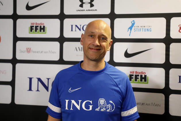 24.08.2022, Champions for Charity, Benefiz-Fußballspiel zu Ehren von Michael Schumacher Pascal Roller, ehemaliger Basketballspieler Frankfurt Deutsche Bank Park Hessen Germany