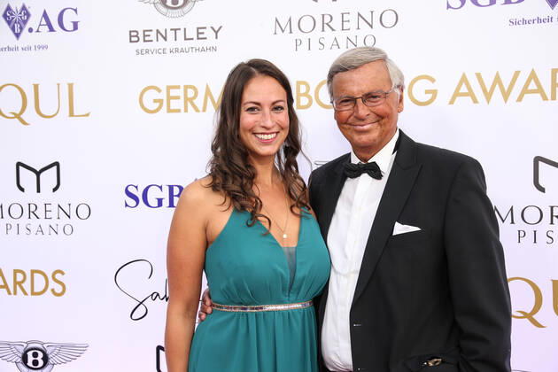 Boxen: Herqul 2022 - German Boxing Award, Berlin, 04.09.2022 Wolfgang Bosbach und Tochter Caroline Berlin Germany
