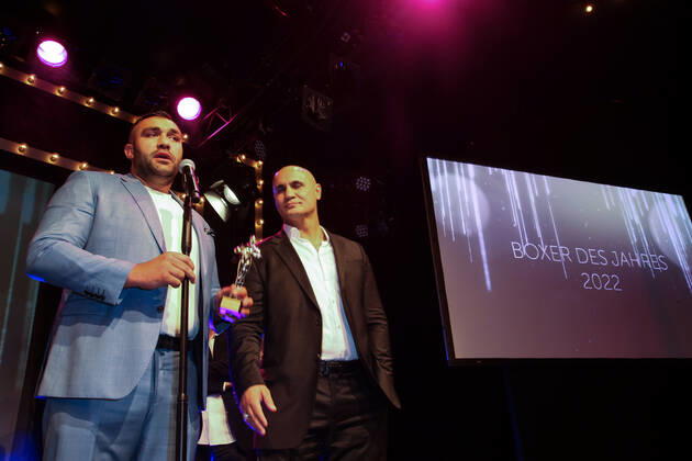 Boxen: Herqul 2022 - German Boxing Award, Berlin, 04.09.2022 Boxer des Jahres: Ali Eren Demirecen (EC Boxing) Berlin Germany