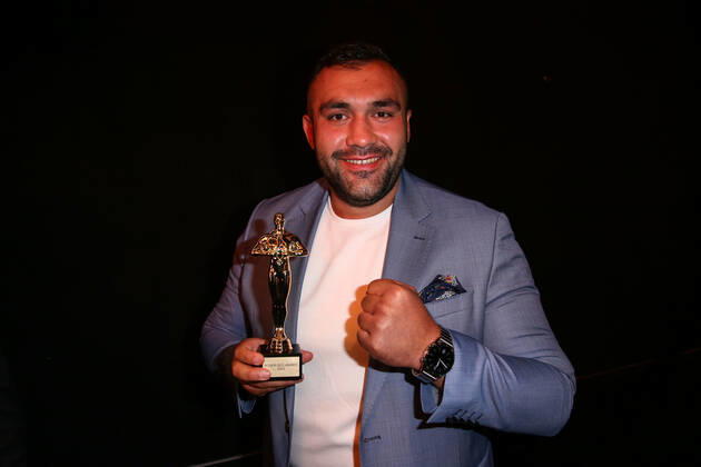 Boxen: Herqul 2022 - German Boxing Award, Berlin, 04.09.2022 Boxer des Jahres: Ali Eren Demirecen (EC Boxing) Berlin Germany