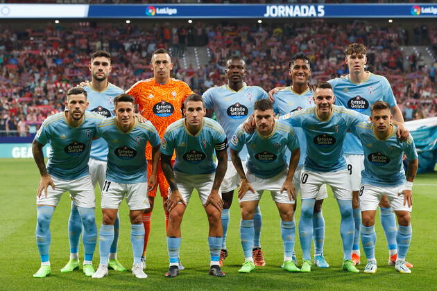 Celta team group, Mannschaftsbild, Totale line-up (Celta), SEPTEMBER 10, 2022 - Football Soccer : Spanish La Liga Santander match between Club Atletico de Madrid 4-1 RC Celta de Vigo at the Estadio Civitas Metropolitano in Madrid, Spain. Noxthirdxpartyxsales (0168553857st)