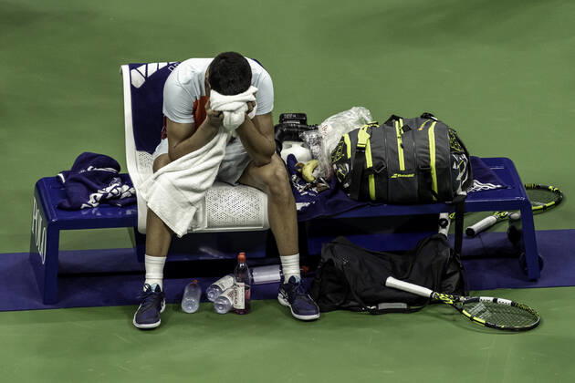TENNIS 2022 US Open Men s Final Carlos Alcaraz (ESP) winner, competing in the men s final at the 2022 US Open. New Yrok Arthur Ashe Stadium at the Billi NY United States Copyright: xPaulxJxSutton PCNx TN22170911-1300