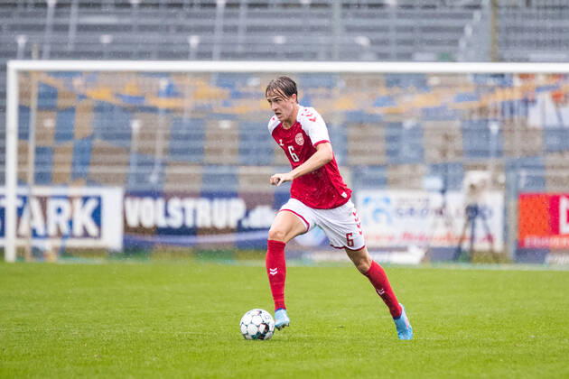 Denmark U19 v England U19, UEFA U19 Championship qualifier, Hobro, Denmark Hobro, Denmark. 27th, September 2022. William Clem (6) of Denmark seen during the UEFA U19 Championship qualifier between Denmark and England at DS Arena in Hobro. Hobro Denmark Copyright: xGonzalesxPhoto BalazsxPopalx