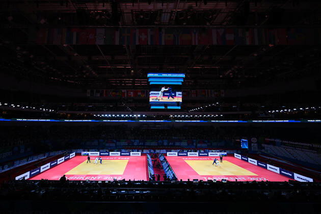 General view, OCTOBER 7, 2022 - Judo : World Judo Championships Tashkent 2022 Men s -66kg Semi-Final at Humo Arena in Tashkent, Uzbekistan. Noxthirdxpartyxsales (200604078)