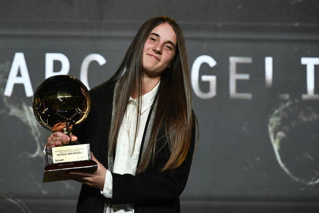 Bilder des Jahres, Sport 11 November Sport Themen der Woche KW45 Sport Bilder des Tages Foto LaPresse - Fabio Ferrari 07 Novembre 2022 Torino, Italia - - Calcio -Golden Boy 2022 - Premio calcistico come miglior Under 21 di Europa istituito da Tuttosport.Nella foto: Best Italian Golden Girl Nicole Arcangeli November 07, 2021 Torino, Italy- sport - Soccer - Golden Boy Awards 2022 - The Award as the best Under-21 in Europe by Tuttosport.In the pic: Best Italian Golden Girl Nicole Arcangeli  Copyright: xFabioxFerrarix LaPressex