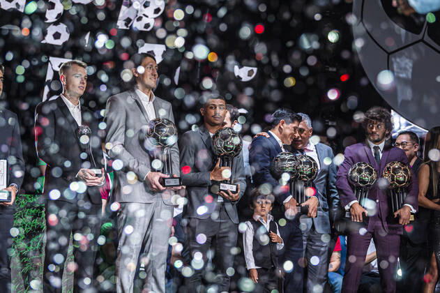 Premio Bola de Prata ESPN 2022. November 14, 2022, Sao Paulo, Brazil: Players and coaches who competed in the Brazilian Soccer Championship participate in the Ballon d Or award on ESPN television, held at the Holliday Inn Events Center (Anhembi), in Sao Paulo, on Monday (14).  Copyright: xAndersonxLirax