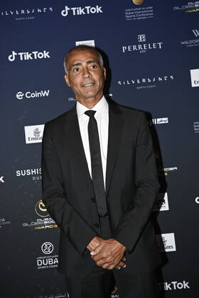 Foto Fabio Ferrari LaPresse - 17 Novembre 2022 - Dubai, Emirati Arabi Uniti - - Calcio -17ma edizione di Dubai International Sports Conference - Globe Soccer Awards 2022. Nella foto: Romario November 17, 2022 Dubai, United Arab Emirates - sport - Soccer - 17th edition of the Dubai International Sports Conference - Globe Soccer Awards 2022. In the pic: Romario  Copyright: xFabioxFerrari LaPressex