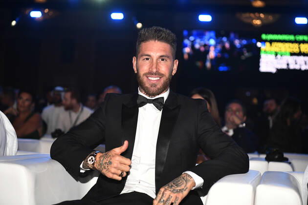 Foto Fabio Ferrari LaPresse - 17 Novembre 2022 - Dubai, Emirati Arabi Uniti - - Calcio -17ma edizione di Dubai International Sports Conference - Globe Soccer Awards 2022. Nella foto: Sergio Ramos November 17, 2022 Dubai, United Arab Emirates - sport - Soccer - 17th edition of the Dubai International Sports Conference - Globe Soccer Awards 2022. In the pic: Sergio Ramos  Copyright: xFabioxFerrari LaPressex