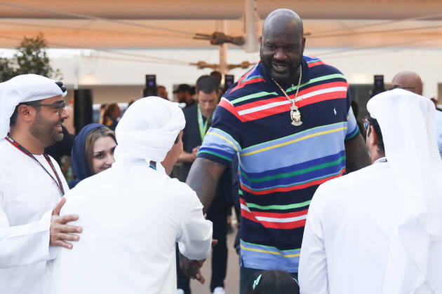 Bilder des Jahres, Sport 11 November Sport Themen der Woche KW46 Sport Bilder des Tages Shaquille O Neal Shaquille O Neal arrives the circuit before the qualifying ahead of the Formula 1 Abu Dhabi Grand Prix at Yas Marina Circuit in Abu Dhabi, United Arab Emirates on November 19, 2022. Abu Dhabi United Arab Emirates  Copyright: xJakubxPorzyckix originalFilename:porzycki-f1abudha221119_np2Sq.jpg