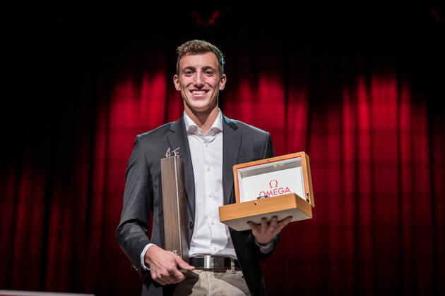 Swiss Athletics Night 2022 (19.11.2022) Schweizer Leichtathlet des Jahres 2022: Simon Ehammer Athlet des Jahres 2022 Swiss Athletics Night 2022 in Bern, Switzerland, on Saturday, November 19, 2022 Copyright: xBEAUTIFULxSPORTS OlafxRellischx
