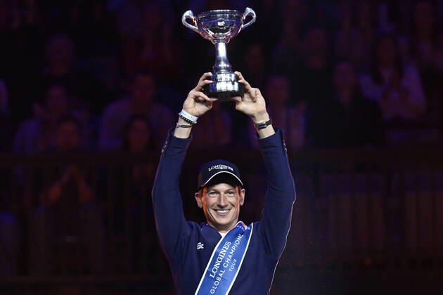 Bilder des Jahres, Sport 11 November Sport Themen der Woche KW46 Daniel Deusser of Germany with horse Scuderia 1918 Tobago Z won the Global Champions Prague Playoffs show jumping finals in Prague, Czech Republic, November 19, 2022. (CTKxPhoto OndrejxDeml) CTKPhotoP2022111907489  _DML5079