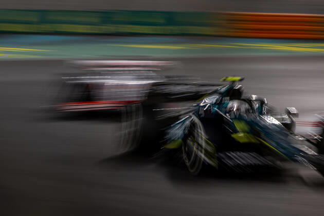 ABU DHABI, UNITED ARAB EMIRATES: Sebastian Vettel, racing for the Aston Martin F1 team during the 2022 Formula 1 Abu Dhabi Grand Prix at the Yas Marina Circuit in Abu Dhabi, United Arab Emirates.