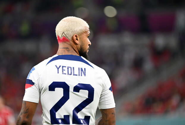 Fussball, Herren, Saison 2022 23, WM in Katar, Gruppe B (1. Spieltag), USA - Wales im Ahmed bin Ali Stadium in Ar-Rayyan, DeAndre Yedlin (USA), 21.11. 2022, Copyright: xMatthiasxKochx
