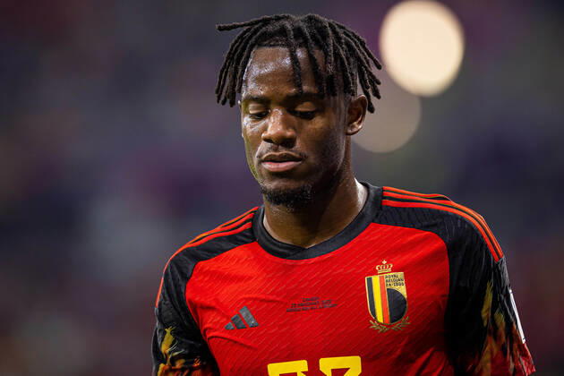 23.11.2022 DOHA, KATAR, AHMAD BIN ALI STADIUM, PILKA NOZNA MISTRZOSTWA SWIATA W PILCE NOZNEJ KATAR 2022 ( FIFA World Cup, WM, Weltmeisterschaft, Fussball QATAR 2022 ) MECZ BELGIA - KANADA GAME BELGIUM - CANADA NZ MICHY BATSHUAYI FOTO LUKASZ SKWIOT CYFRASPORT NEWSPIX.PL --- Newspix.pl 20221123CSLS195