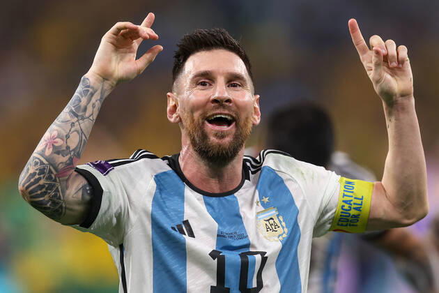 December 3, 2022, DOHA, QATAR: DOHA, CATAR, 03.12.2022 - ARGENTINA-AUSTRALIA - Lionel Messi jogador da Argentina durante partida contra Australia valido pela oitavas de final da Copa do Mundo do Catar no Ahmad Bin Ali Stadium (AAS) em Doha no Catar. DOHA QATAR - ZUMAv122 20221203_zap_v122_036 Copyright: xWilliamxVolcovx