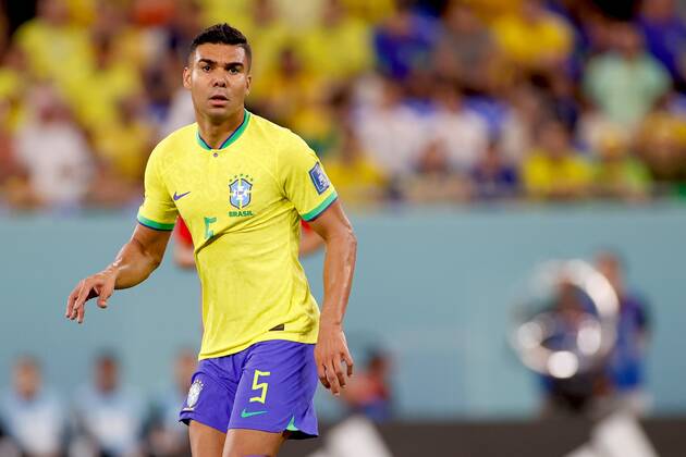 DOHA, 05-12-2022, Stadium , World Cup 2022 in Qatar , Round of 16, game between Brazil and South Korea, Brazil player Casemiro Brazil - South Korea  x19453200x Copyright: