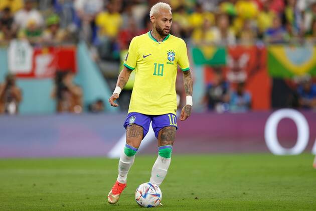 DOHA, 05-12-2022, Stadium , World Cup 2022 in Qatar , Round of 16, game between Brazil and South Korea, Brazil player Neymar Brazil - South Korea  x19453219x Copyright: