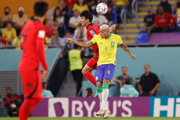 DOHA, 05-12-2022, Stadium , World Cup 2022 in Qatar , Round of 16, game between Brazil and South Korea, Brazil player Richarlison Brazil - South Korea  x19453248x Copyright: