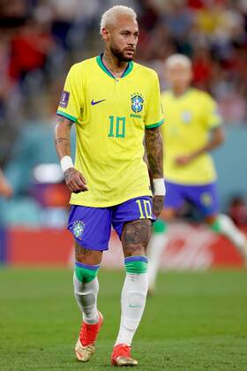 DOHA, 05-12-2022, Stadium , World Cup 2022 in Qatar , Round of 16, game between Brazil and South Korea, Brazil player Neymar Brazil - South Korea  x19453267x Copyright:
